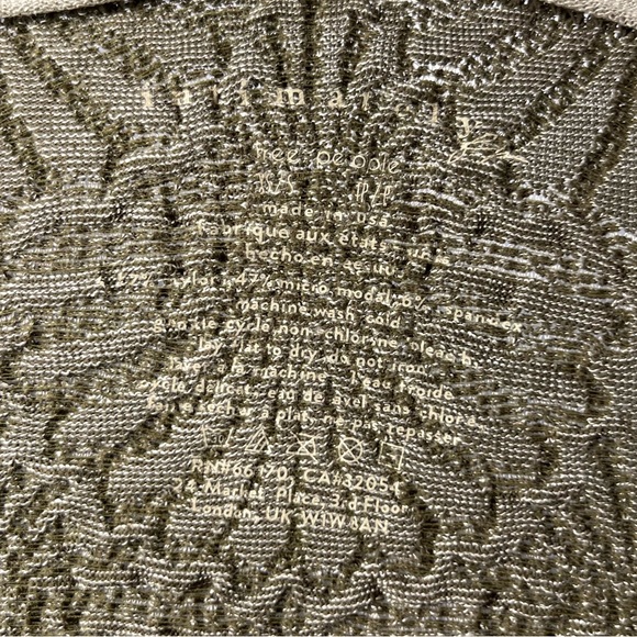 Free People Love Letter Jacquard Tube Top Olive Green NWT XS/S - Picture 6 of 7